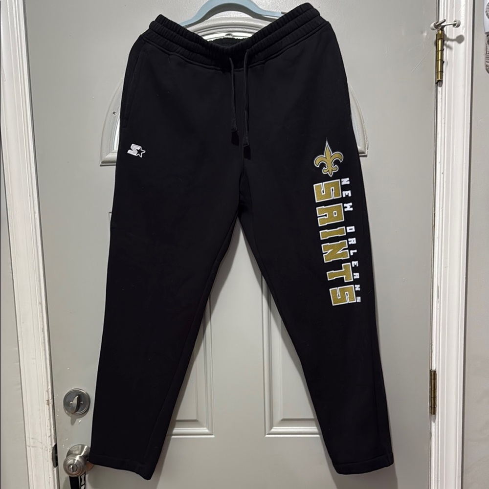 STARTER Black New Orleans Saints Joggers